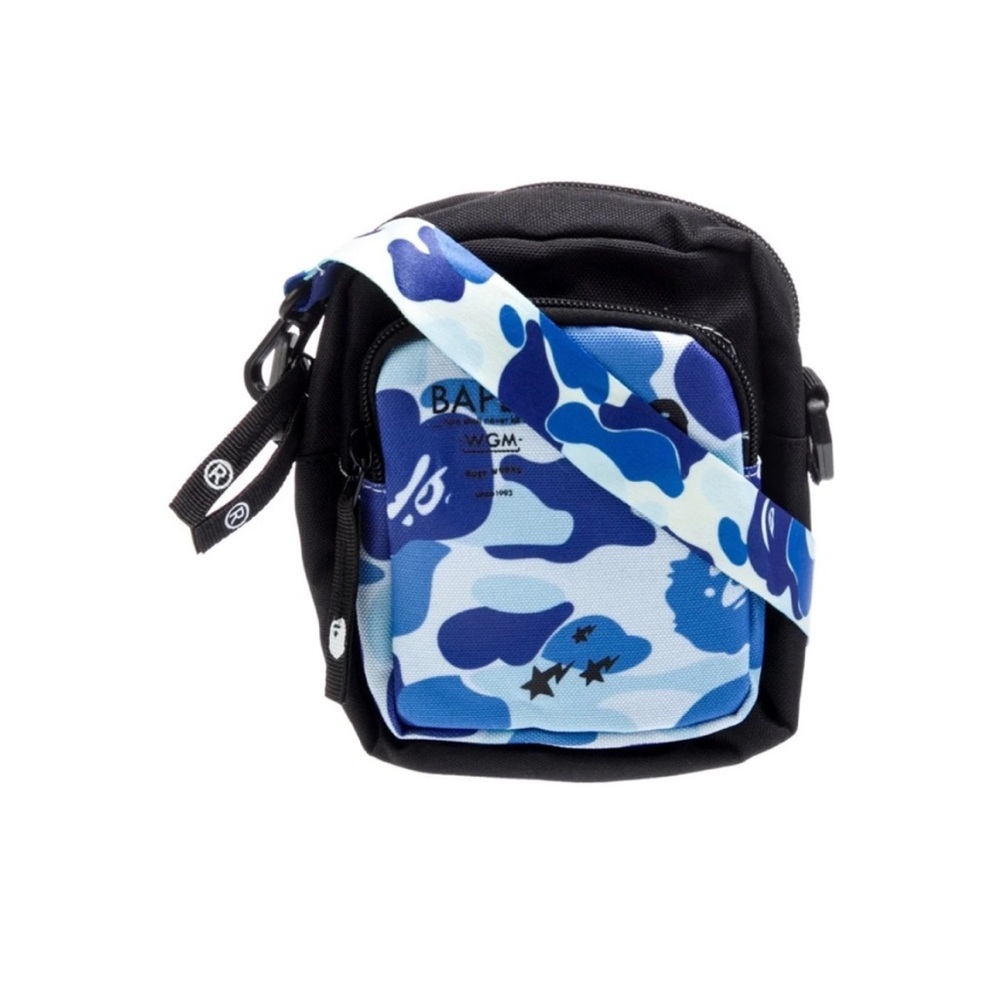 BAPE Blue ABC Camo Small Shoulder Bag Unisex (Brand New) - Picture 14 of 14